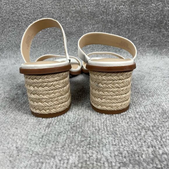 Sole Society Sandal Heel Womens Size 39 US 8.5 Lunespa Jute Wrapped Slip On - Picture 3 of 8